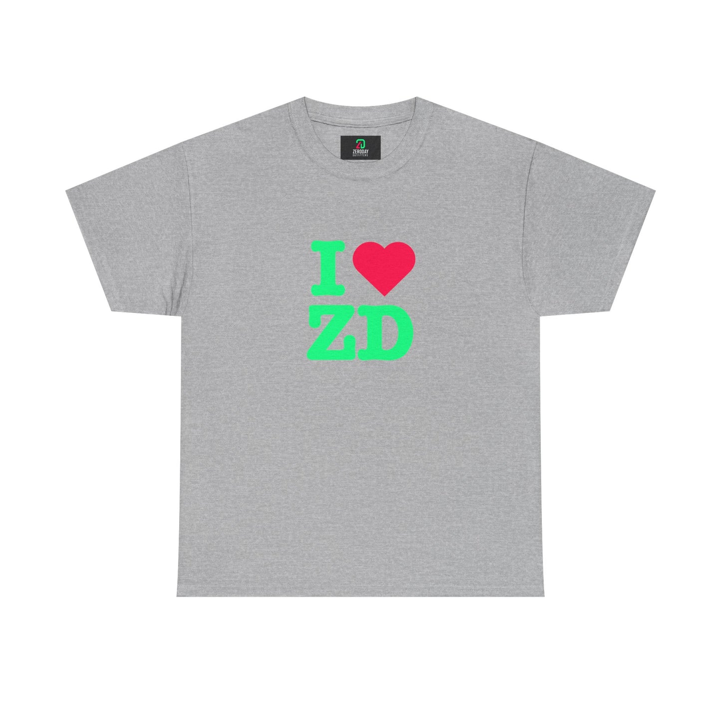 I ♥ Zero Day - Retro Neon Graphic Tee