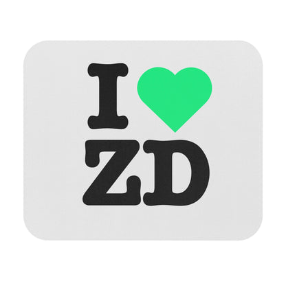 I ♥ Zero Day - Neon Mouse Pad