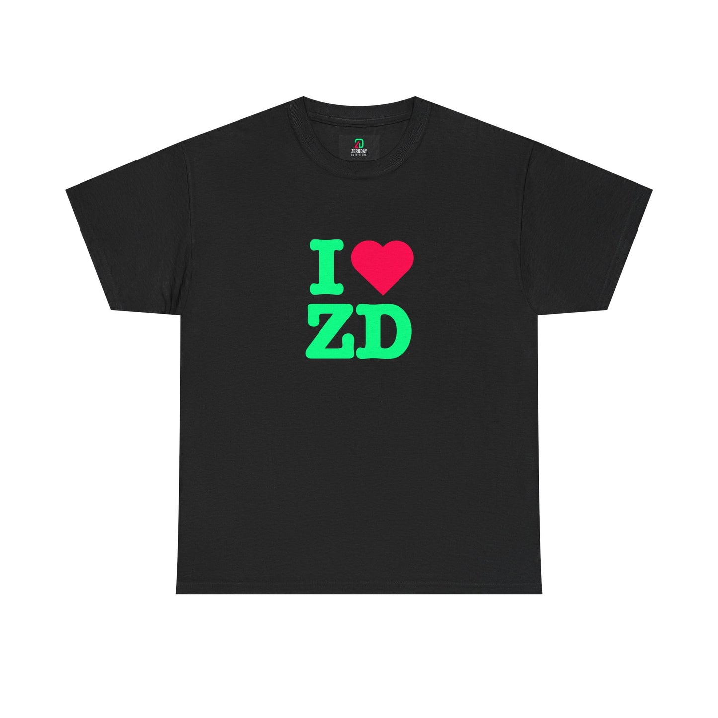 I ♥ Zero Day - Retro Neon Graphic Tee